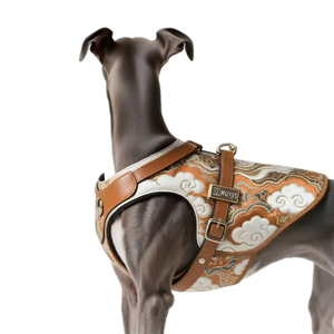 <span class=keywords><strong>Harness</strong></span> Taktis Kulit Mewah Kustom OEM, <span class=keywords><strong>Harness</strong></span> Anjing Besar Nyaman Tanpa Tarik - Product Image 2