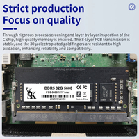 RAM DDR5 8 Go 5600 MHz 1,1 V ECC pour PC portable de jeu, directement de l'usine, 8 Go/16 Go/32 Go en stock pour mini-PC