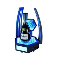 Offre Spéciale OEM & ODM Rechargeable En Métal Abyss Light Base Casier À Vin Présentoir VIP Bouteille Service Présentateur Glorifier