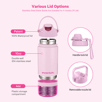 Bouteille d'eau isotherme pour enfants 14 oz sans BPA avec logo personnalisé en acier inoxydable à double paroi sous vide