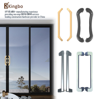 Poignée de porte et levier de serrure, porte, design allemand, accessoires en aluminium doré, aspect laiton, multipoints, verre, alliage, luxe, intérieur