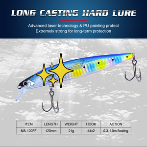 Honoreal Esca Artificiale Galleggiante <span class=keywords><strong>da</strong></span> <span class=keywords><strong>Pesca</strong></span> 120mm 21g, Minnow Rigido, Jerkbait per Acque Oceaniche, Prodotto in Cina OEM - Product Image 2