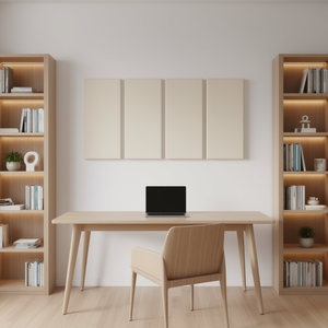 Panneaux muraux acoustiques en polyester de 2 pouces d'épaisseur, 23,6 x 11,8 pouces, auto-adhésifs, design minimaliste pour l'insonorisation de la maison et du bureau - Product Image 2