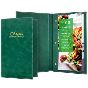 Menú de Cuero Personalizado, Menús de Cuero Sintético con Encuadernación con Tornillos, Cubierta para Menú de Restaurante - Product Image 1