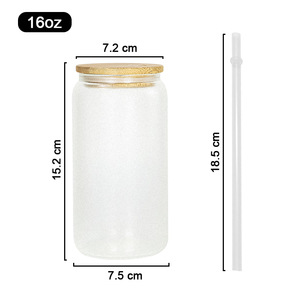 New Arrival Glow trong Dark tím và đỏ thăng hoa trống 16oz <span class=keywords><strong>Libby</strong></span> cup Glass Jar với nắp Tre và rơm - Product Image 4