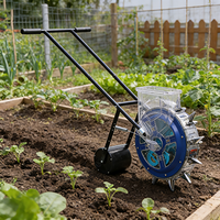 Semoir manuel de précision à pousser, machine à semer à une rangée pour maïs, blé, arachides et haricots
