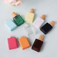 Flacons roll-on rechargeables en verre transparent carré de 10 ml, blanc nacré de 15 ml, noir mat, ambre givré, pour parfum et déodorant, avec bouchons