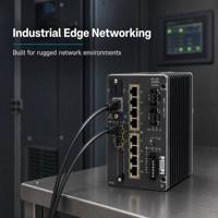 IE-3300-8T2S-E Catalyst IE3300 Rugged Series Industrial Ethernet Switch dengan 8 Port Gigabit Ethernet dan 2 Uplink Gigabit SFP