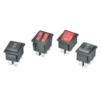 Interrupteur à bascule 12 volts, 4 broches, on/off, led, KCD1, KCD3, KCD4, nouveau
