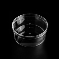 Tailles personnalisées PS Boîte ronde d'emballage pour biscuits alimentaires Cylindres en plastique transparent transparent Contenants à biscuits en tube de bonbons avec couvercles