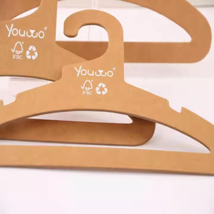 Бумажная картонная вешалка для детской одежды на заказ, вешалки для детской одежды, органайзер для детской одежды - Product Image 5