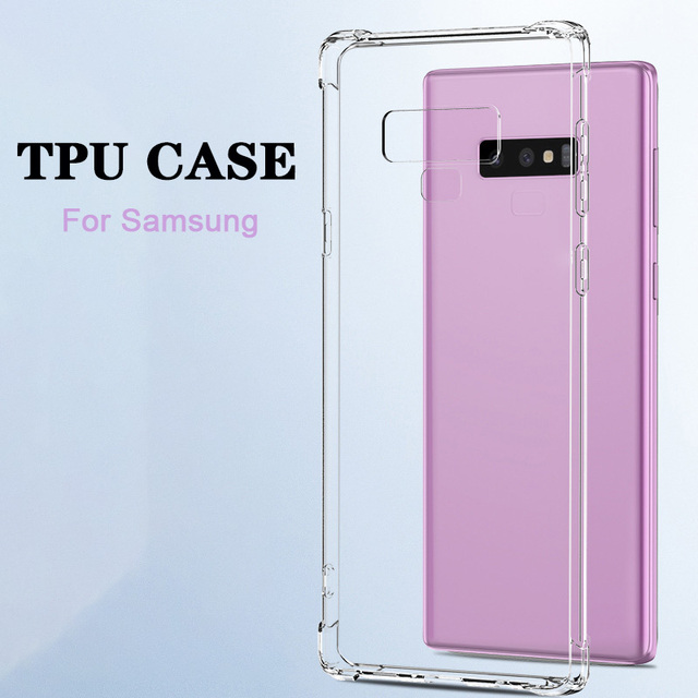 Thin 1.0mm Transparent Clear Soft TPU Mobile Phone Back Cover Case for Samsung S25 S21 S22 S23 S24 Ultra Plus