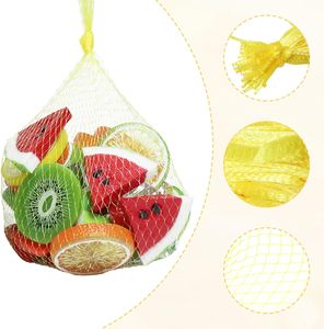 Huamaohengchun 100Pcs Durable Mesh Produce Bags Onion/Fruits/Vegetables/Seafood Net Bags Grocery Storage (22 Inch LDPE <b>Material</b>) - Product Image 2