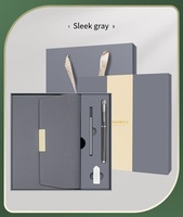 Ensemble cadeau de carnet A5 en PU avec stylo et boîte cadeau, logo personnalisé, agenda de bureau d'entreprise, kit cadeau promotionnel