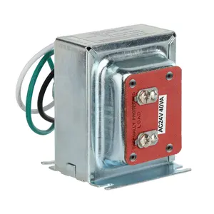 Termostato y transformador de timbre, fuente de alimentación Compatible con nido, Ecobee, Sensi y Honeywell, nido, 24V, 40VA