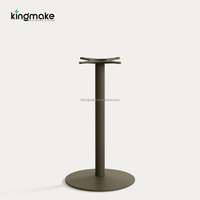 Table haute ronde en métal vert olive pour patio, table de cocktail d'appoint pour balcon, bistrot, jardin, petite table d'appoint extérieure