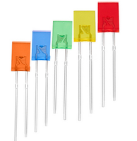 2*3*4mm 2*5*7mm 2*5*9mm Diode LED supérieure carrée Diode électroluminescente à lentille de couleur diffuse de haute qualité