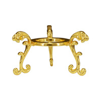 Grenzüberschreitend Meistverkaufter Kristallkugel-Ständer Dreieckiges Wolkenmuster-Ornament Metall-Kugelhalter Mineralien-Ausstellungsständer Komplett