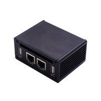 Raspberry beri Pi Zero W/ WH papan ekspansi, antarmuka USB Ethernet 4G modul komunikasi cangkang logam