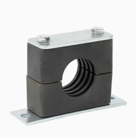 Collier de serrage léger en nylon à un seul trou avec base allongée, pour rails d'alimentation, systèmes hydrauliques et applications offshore.