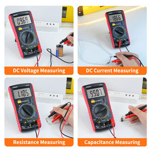 Voltmètre Ampèremètre Ohmmètre Capacitance Meter Multimètre Numérique <span class=keywords><strong>Multi</strong></span> Testeur DMM avec Lecture Tenir et Support Arrière - Product Image 6