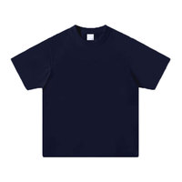 T-shirts Homme Oversize en Coton Lourd 100% Tricoté Uni, Grande Taille, Épais, Personnalisable