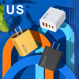 <span class=keywords><strong>Cargador</strong></span> USB Tipo C de 120W con 4 Puertos y Enchufe EU/US/UK, Carga Rápida para Celulares Samsung/Xiaomi/<span class=keywords><strong>Huawei</strong></span> - Product Image 6