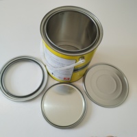 Couvercle annulaire et fond de 165mm pour boîte de peinture de 1 gallon