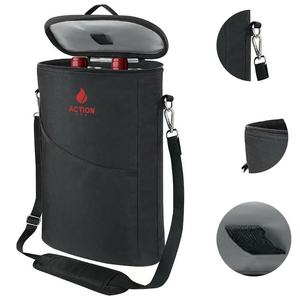 Sac isotherme portable et durable pour deux bouteilles, sac à vin pour pique-nique, sac isotherme pour 2 bouteilles pour les voyages ou les pique-niques - Product Image 1