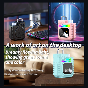 Tre Loa <span class=keywords><strong>mini</strong></span> hiện đại PC RGB LED ánh sáng loa của máy tính đa phương tiện loa siêu trầm loa cho PC máy tính V8 - Product Image 5