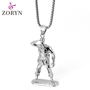 Collar con colgante de soldado ZORYN de yunnique, joyería de regalo unisex de acero inoxidable - Product Image 1