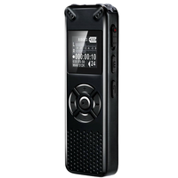 Grabadora de Voz Digital V91 y Reproductor de MP3 con Modo de Activación por Voz, Diseño Metálico, USB, para Reuniones y Música