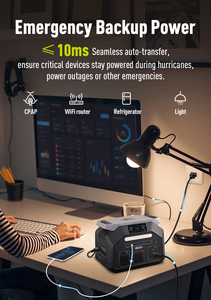 สถานีไฟฟ้าพกพา IEE 1800W AC Output 1024WH พอร์ต XT60 แบตเตอรี่ LiFePO4 สำรองไฟบ้าน พลังงานสำรองกลางแจ้ง สถานีไฟฟ้า IEE P1800 - Product Image 6