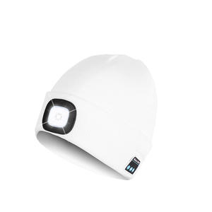 FF2142 Casque sans fil en tricot Chapeaux d'hiver <span class=keywords><strong>Lampe</strong></span> frontale Bonnet musical éclairé Chapeau Camo LED <span class=keywords><strong>Lampe</strong></span> de poche Bonnet avec lumière - Product Image 4