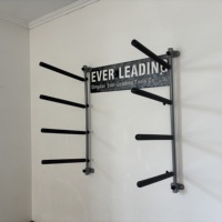 Soporte de pared metálico plegable de alta resistencia con brazos acolchados de espuma y 4 posiciones para almacenamiento de carrocerías de automóviles