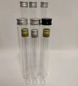 <span class=keywords><strong>Tube</strong></span> à <span class=keywords><strong>Essai</strong></span> en Verre Transparent de 10 ml Qualité Alimentaire avec Bouchon à Vis en Aluminium <span class=keywords><strong>pour</strong></span> Emballage <span class=keywords><strong>Vanille</strong></span> ou Bonbons - Product Image 2