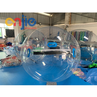 Ballon gonflable de jeu d'eau de jeu occasionnel de TPU gonflable sphérique transparent de vente chaude