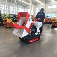 Chinesischer Hersteller Mini-Raupendumper 500kg 1000kg Vorderteil Elektrischer Raupen-Minidumper