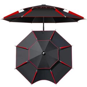 НОВЫЙ Уличный большой зонт для рыбалки 1.8-2.6М, регулируемый, складной, с защитой от УФ-излучения, ветрозащитный, водонепроницаемый, пляжный зонт-парасоль - Product Image 1