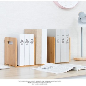 Étagère à livres en bambou, bibliothèque de bureau pour étudiants, mini bibliothèque extensible, étagère de rangement, organisateur de fournitures de bureau - Product Image 2