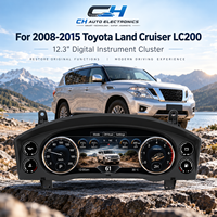 Pour Toyota Land Cruiser LC200 2008-2015, tableau de bord numérique 12,3 pouces
