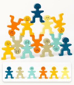 Blocs de construction colorés multifonctionnels et mignons pour garçons et filles, jouet d'équilibre en bois pour enfants - Product Image 3