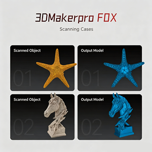 3dmakerpro Fox เครื่องมืออเนกประสงค์ระดับมืออาชีพสำหรับอุตสาหกรรม แบบพกพา ติดตามภาพด้วย AI ไร้สาย 3 มิติ Xincode 2 มิติ 1 - Product Image 2
