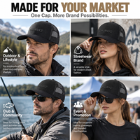 Casquette Snapback en Maille Argyle pour Pêche en Extérieur, Impression en Relief, Séchage Rapide, Respirante, Unisexe, Réglable, Logo Personnalisé 100%