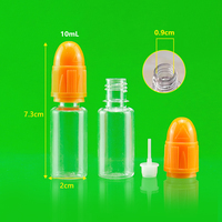 Flacons compte-gouttes industriels en plastique PET de 5ml 10ml 15ml 30ml 50ml Emballage d'huile à vis résistant aux enfants avec impression de logo dans une boîte