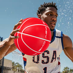 Psyche da chất liệu biểu tượng tùy chỉnh Bóng Rổ Bóng chuỗi kênh Dòng kích thước 7 cao su tự nhiên bàng quang - Product Image 1