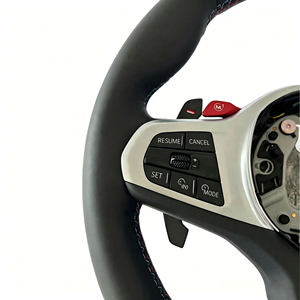 Volante de Cuero con Fibra de Carbono para Modelos <span class=keywords><strong>BMW</strong></span> G20 G38 128 240 320 525 530 540 640 730 740 SUPRA - Product Image 2
