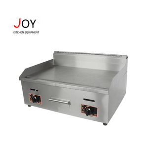 Flat gas Double Bunrner griddle counter outdoor BBQ grill griddle - Product Image 1