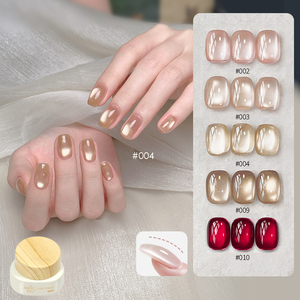 Su misura Logo 12g 9 colori costruzione seta specchio Gel colore per unghie rosso <span class=keywords><strong>Neon</strong></span> Gel di platino unghie - Product Image 2