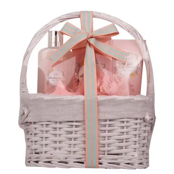 Spa Gift Baskets with Rose Garden Scent Bath Sets For Women Birthday Festival